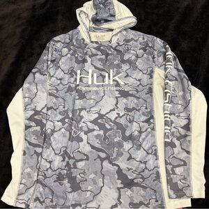 Huk Gray Camo Performance Shirt